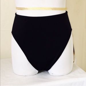 12-14-16 NWT Black High Waist Swimwear Bottom