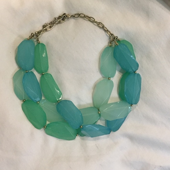 Francesca like a rolling stone Aqua necklace - Picture 1 of 2