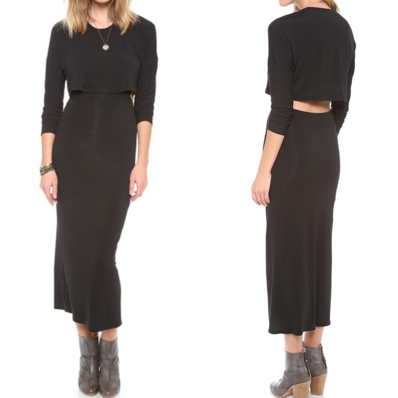Riller & Fount Dresses & Skirts - RILLER & FOUNT JERSEY CUT OUT MAXI 3  L