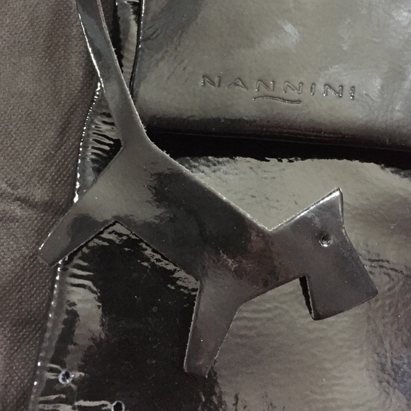 NANNINI black patent leather bag made in Italy ✨ - Picture 2 of 4