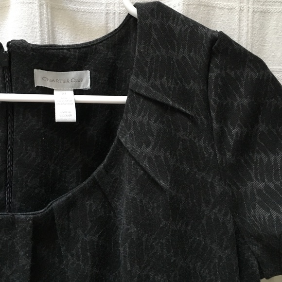 Charter Club Black & Grey Dress