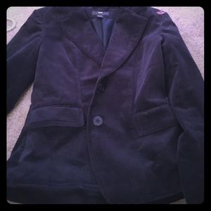 H and m corduroy peacoat black/brown