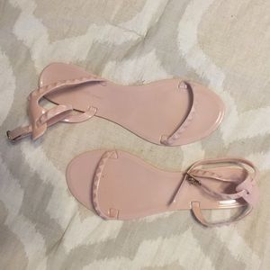 Nude Jelly Studded Sandals