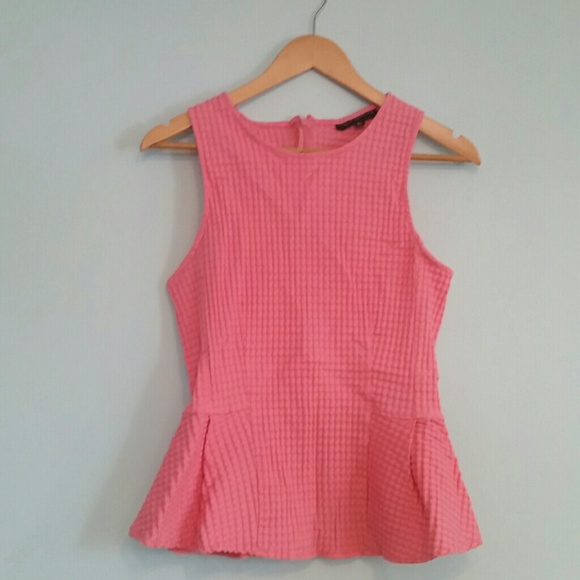 Pink Peplum Top