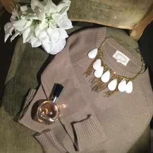 Ambiance cropped tan sweater