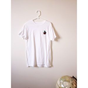 Hand Embroidered Cactus Tee