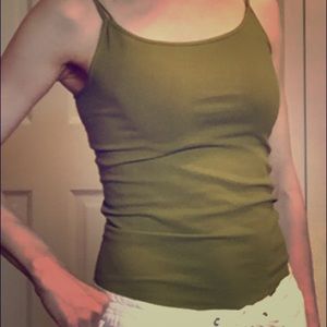 Stretchy olive green tank