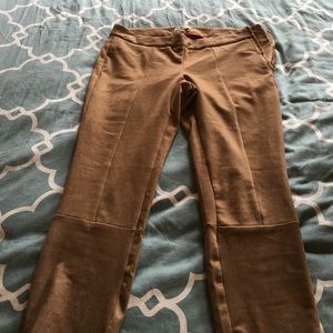 Suede tan pants