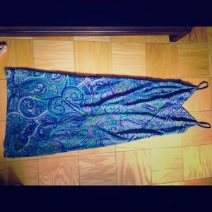 Paisley slip dress