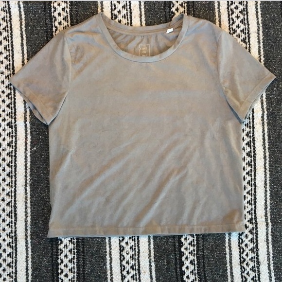 faux suede top - Picture 1 of 3