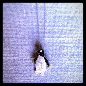 Adorable Penguin Swarovski Elements Necklace