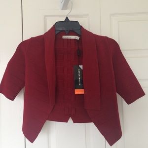 Karen Millen Red Knit Shrug Sweater