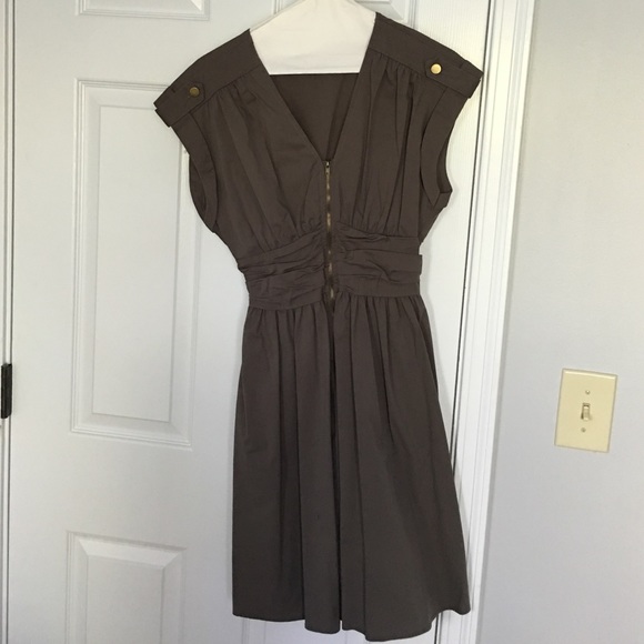 Bar III cap sleeve fit and flare dress