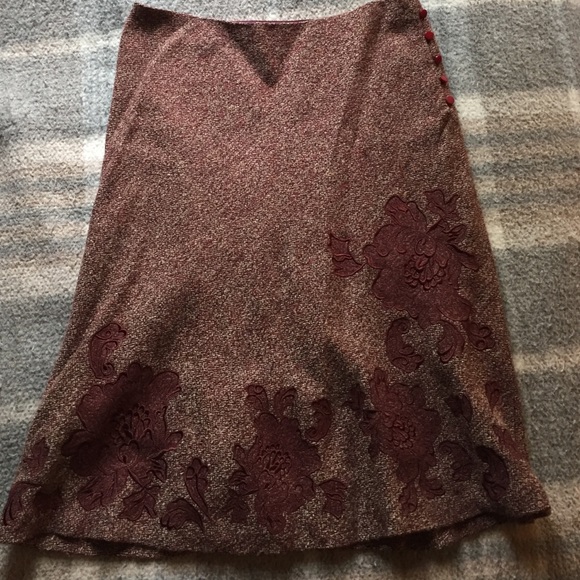 Express lined wool skirt