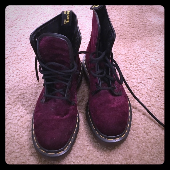 Dr martens size 3; wine colored