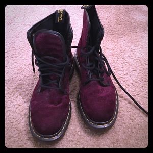 Dr martens size 3; wine colored