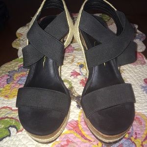 Jessica Simpson Black Wedges