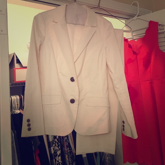 Bootcut White Suit