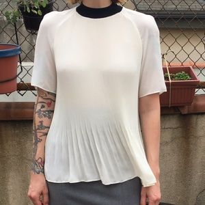 COS Sheer Pleated Blouse sz4
