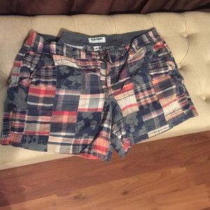 Old Navy Plaid Madras Shorts 16