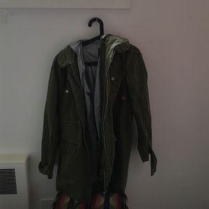 A green army jacket