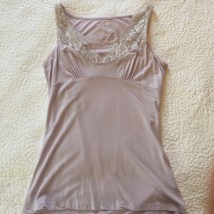 Lace top tank top