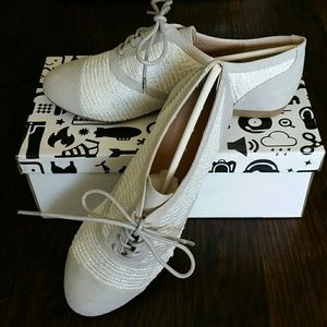 Vintage Inspired Grey Oxfords