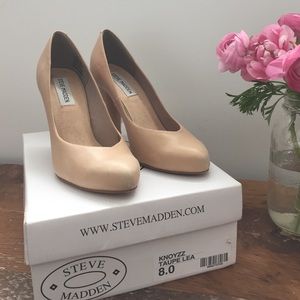 Steve Madden High Heels - knoyzz in toupe leather
