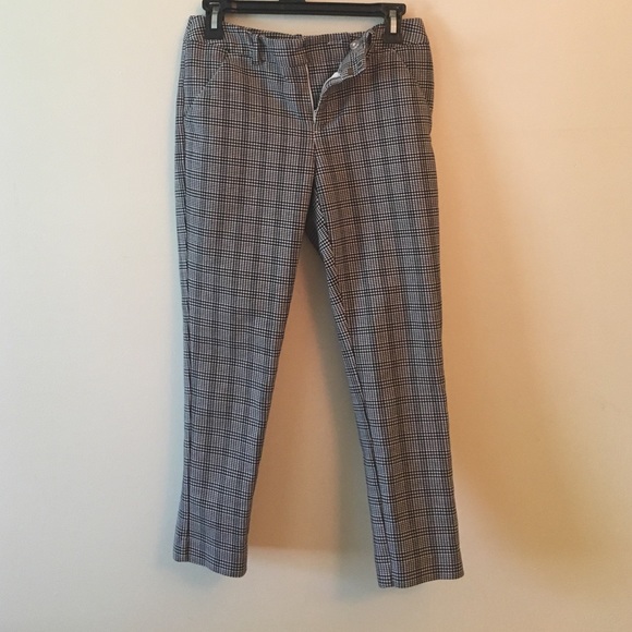 Plaid chino pants, Merona