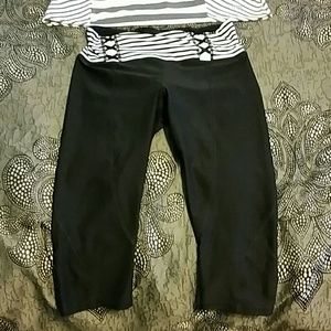 ??Betsey Johnson workout crop with FREE TOP