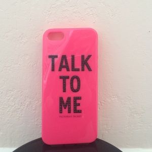 "Talk to me" victorious secret hot pink phone case