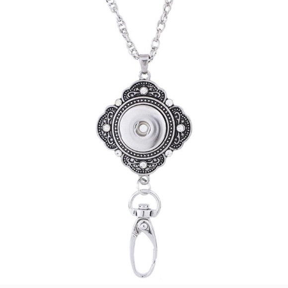 Snap charm necklace ID holder - Picture 1 of 4