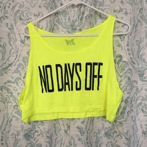 NO DAYS OFF crop top