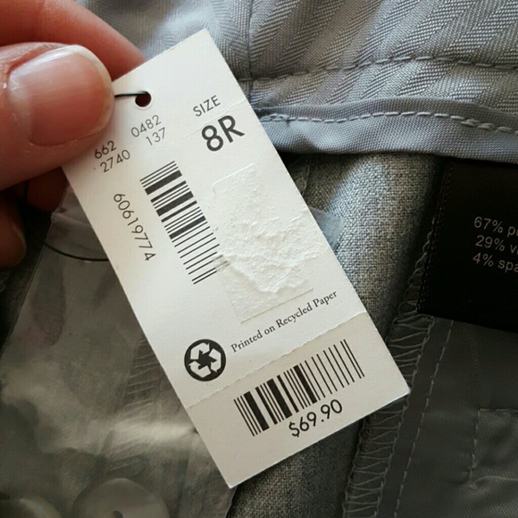 NWT The Limited gray drew fit dress pants - Picture 2 of 2