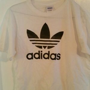 Adidas Originals White Trefoil Tee