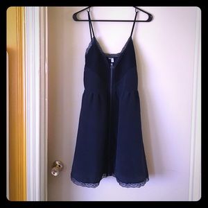 Slinky black lace slip dress 💋