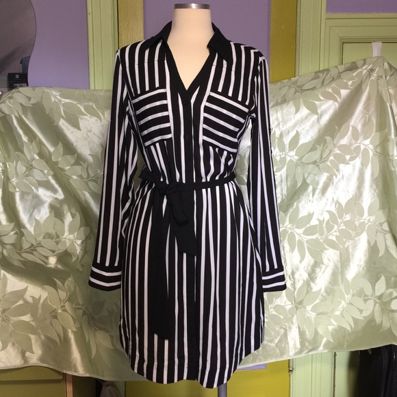 EXPRESS Shirt Dress convertible roll sleeves