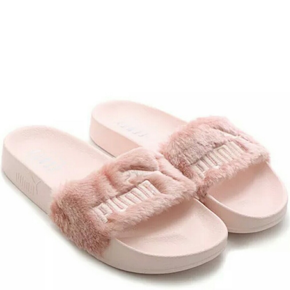 Puma Shoes - *SOLD* Rihanna Fenty Puma Fur Slide Sandals (Pink) Puma Shoes - *SOLD* Rihanna Fenty Puma Fur Slide Sandals (Pink)
