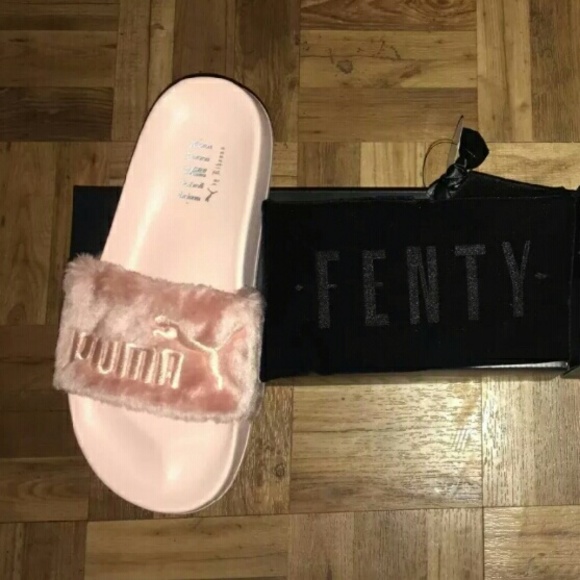 Puma Shoes - *SOLD* Rihanna Fenty Puma Fur Slide Sandals (Pink) Puma Shoes - *SOLD* Rihanna Fenty Puma Fur Slide Sandals (Pink)