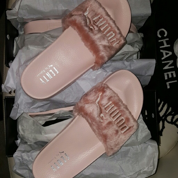 Puma Shoes - *SOLD* Rihanna Fenty Puma Fur Slide Sandals (Pink) Puma Shoes - *SOLD* Rihanna Fenty Puma Fur Slide Sandals (Pink)