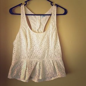Kimchi Blue, white lace top