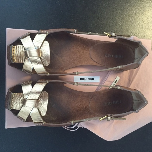 100% Authentic Miu Miu Sandals/Flats