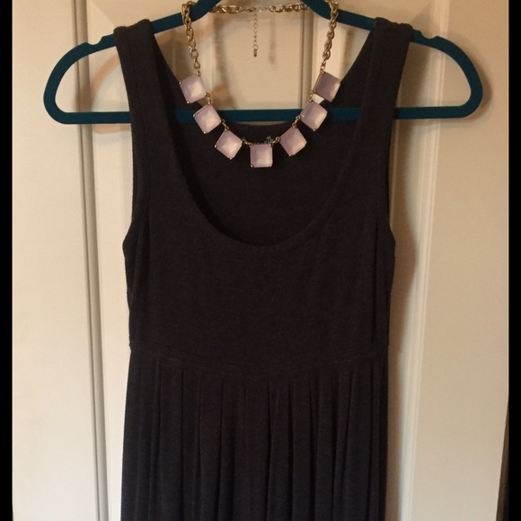 Heather gray cotton casual dress