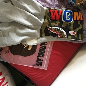 BAPE Half Zip Pullover Hoodie