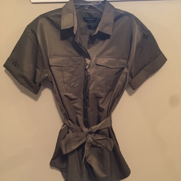 Banana Republic green shirt. Wow what a great buy.