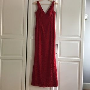 Aidan Mattox Lace Gown