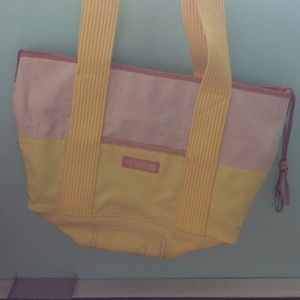 Yellow canvas bag