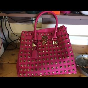 Authentic pink Hamilton zinnia Michael kors