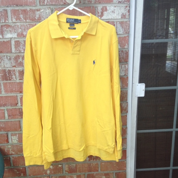 Polo Men's Long Yellow Shirt