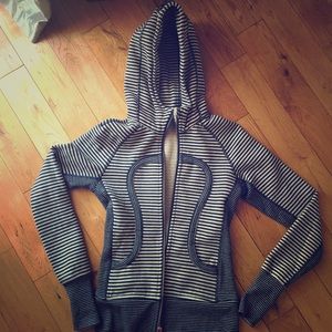 Lululemon Striped Zip-Up Hoodie